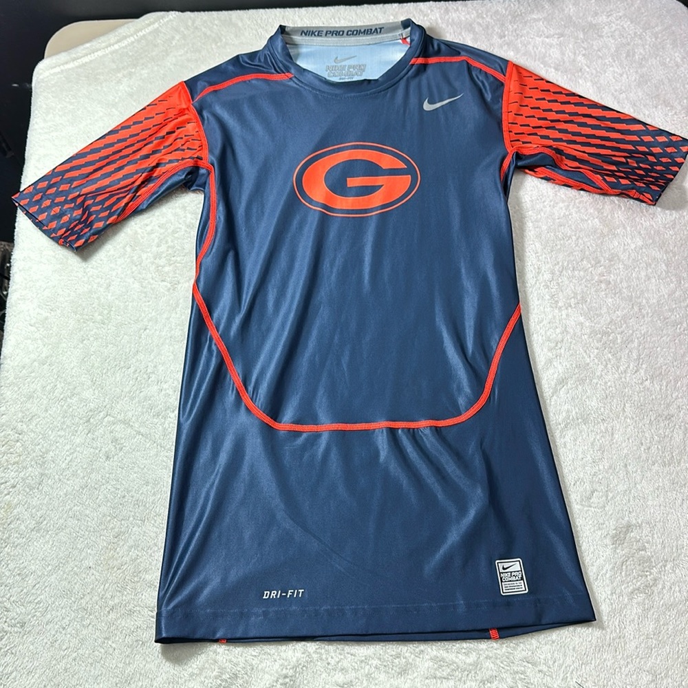 Nike Georgia Bulldogs Dri Fit Men’s Compression Short Sleeve Shirt Size …